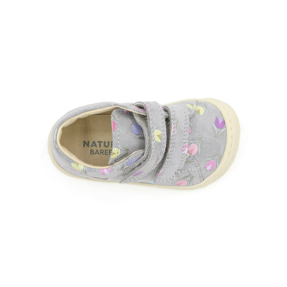 Naturino Barefoot Orec Velcros Tulips Grey Multi