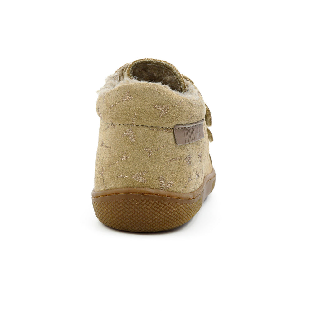 Naturino Barefoot Kommy Fourrés Fleurs Beige Or