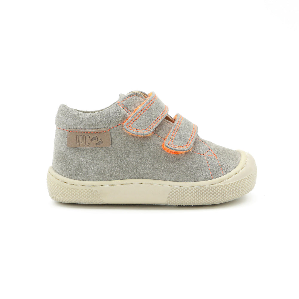 Naturino Barefoot Orec Velcros Taupe Orange Fluo