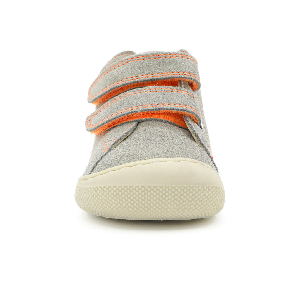 Naturino Barefoot Orec Velcros Taupe Orange Fluo