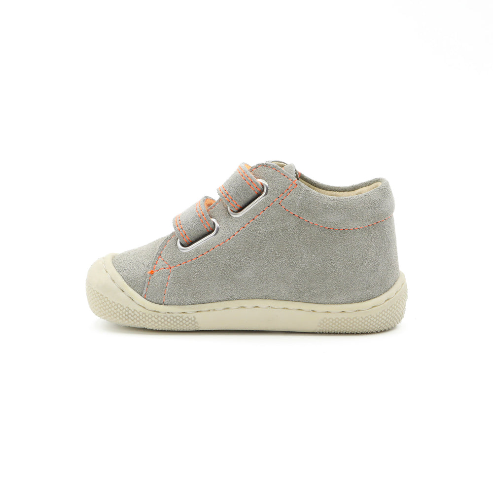 Naturino Barefoot Orec Velcros Taupe Orange Fluo