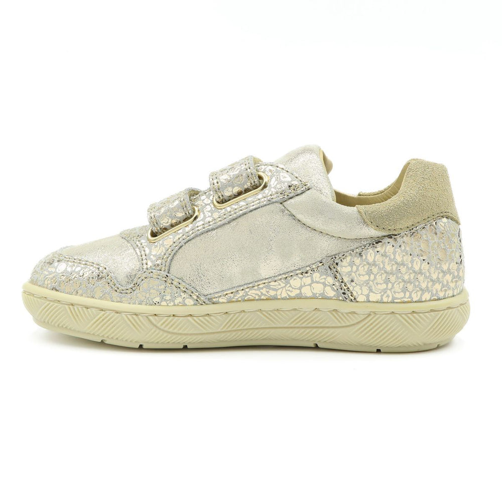 Naturino Kids Lilox Suede Fleur Glitter Platinium