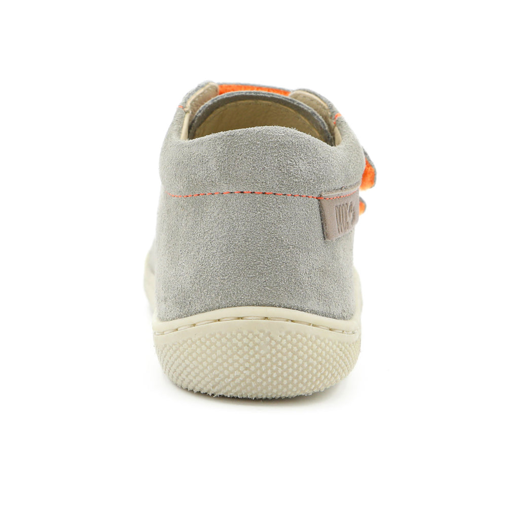 Naturino Barefoot Orec Velcros Taupe Orange Fluo