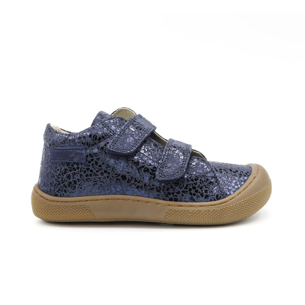 Naturino Barefoot Orec Velcro fleurs Bleu