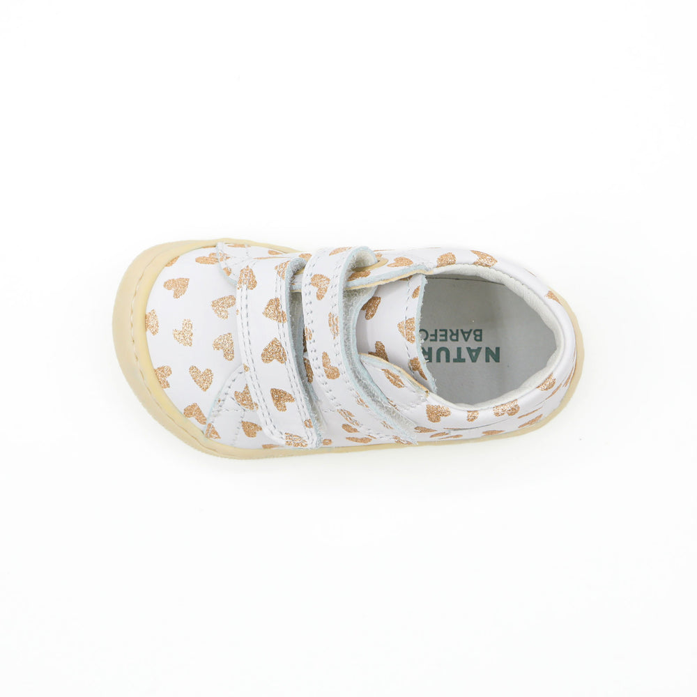 Naturino Barefoot Orec Velcros Golden Hearts