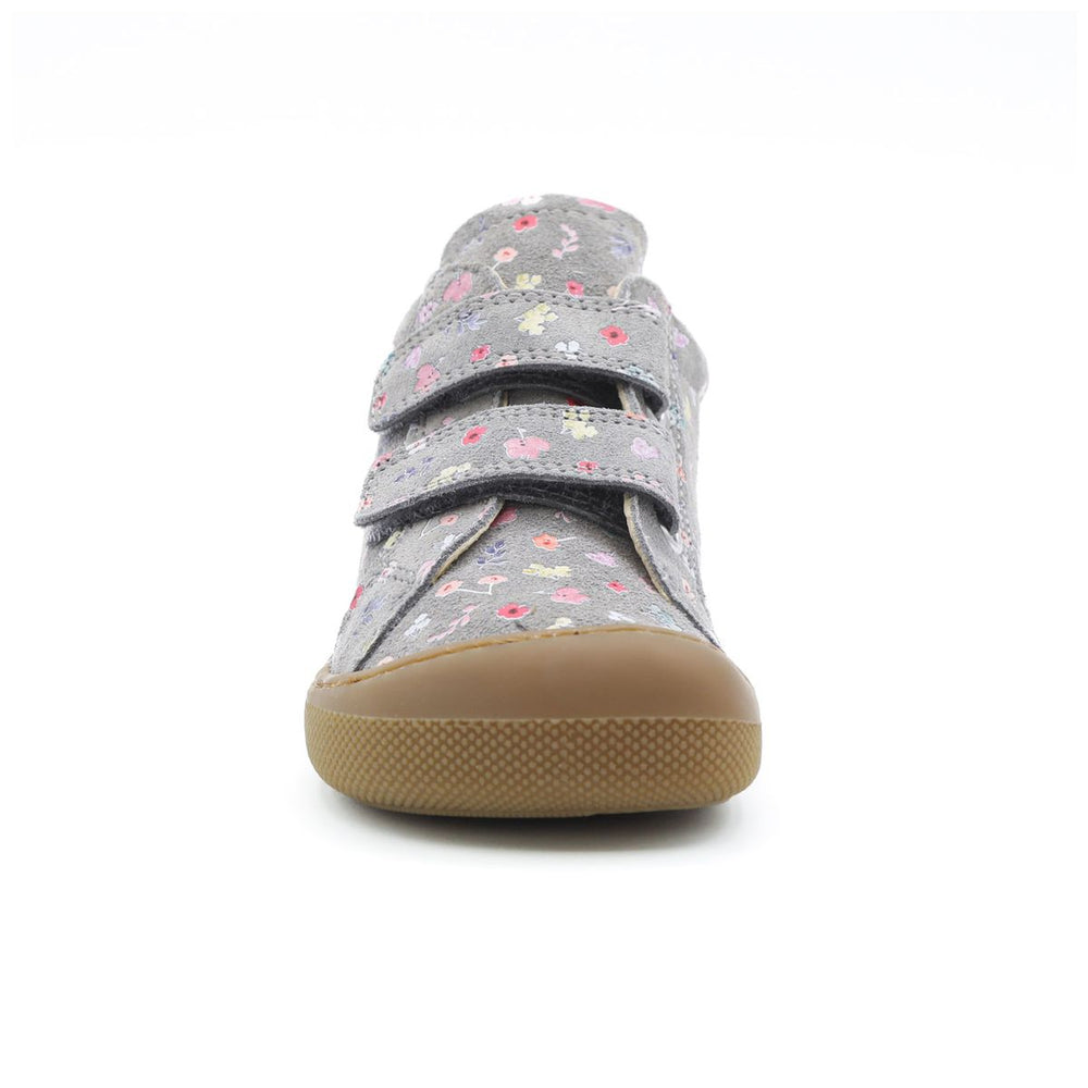 Naturino Barefoot Orec Velcros Flores Multi Gris