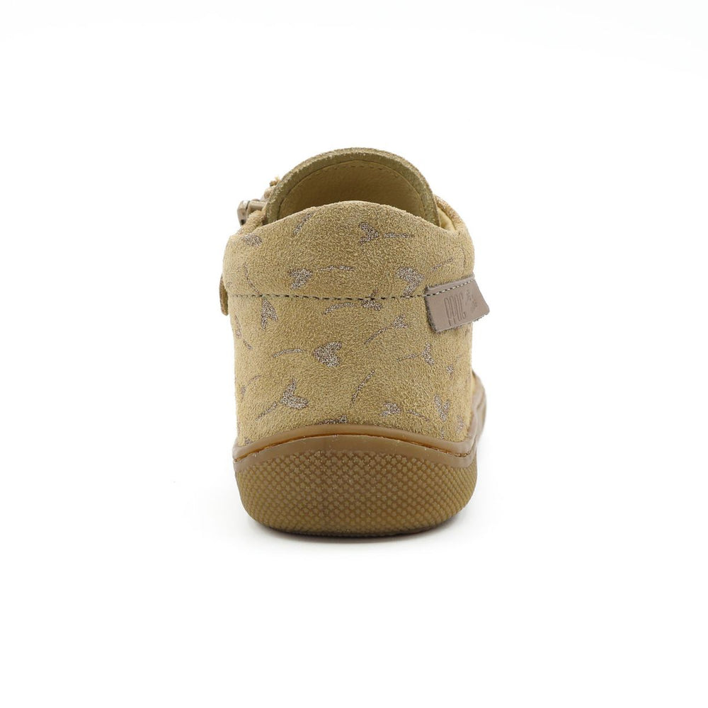 Naturino Barefoot Kommy Zip Fleurs Beige Or