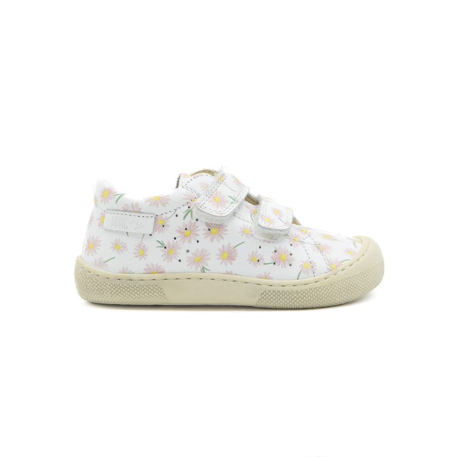 Naturino Barefoot Rabir Velcros Chamomile White