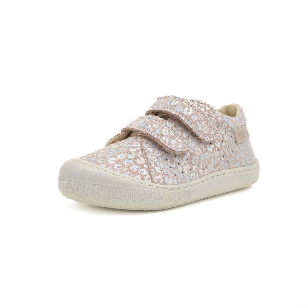 Naturino Barefoot Rabir Velcros Shiny Leo Beige