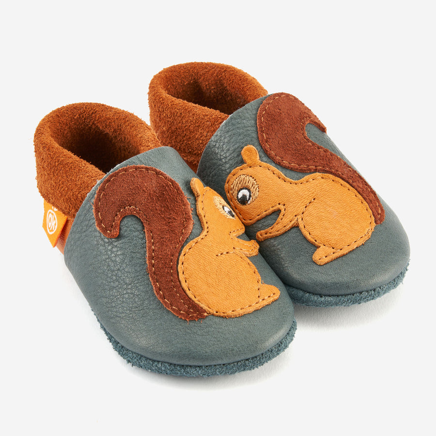 Orangenkinder Chaussons Écureuil